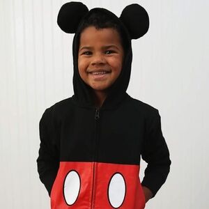DISNEY BOYS MICKEY MOUSE HOODIE WITH EARS 2T